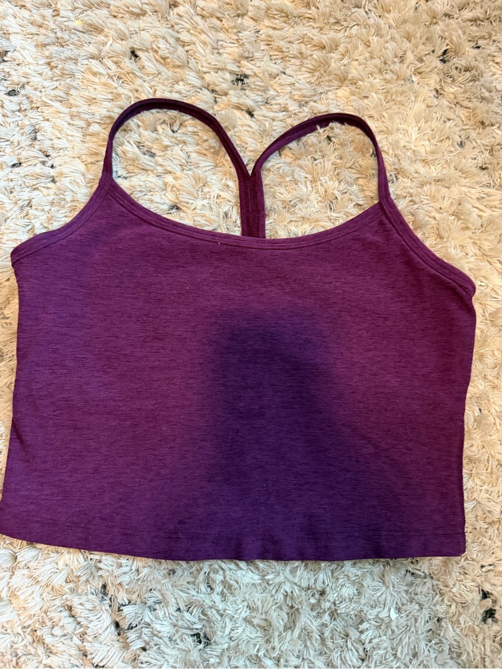 Beyond Yoga Plum Racerback Crop Tank